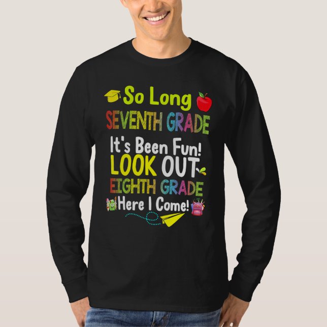 Sjunde Klass, åttonde Klass här i Kom Gra T Shirt (Framsida)