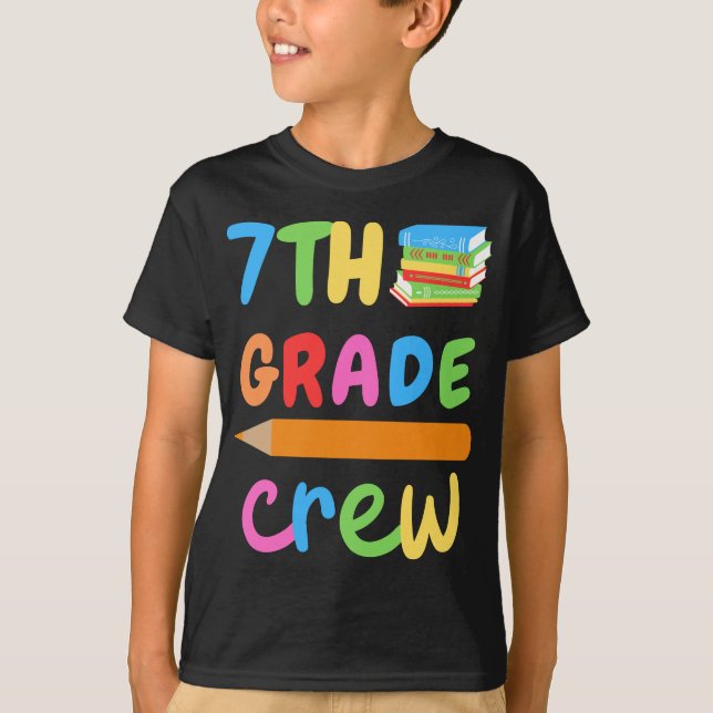 Sjunde klass besättning 7:e klass t shirt (Framsida)