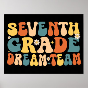 Sjunde Klass Dream Team Back to school Poster