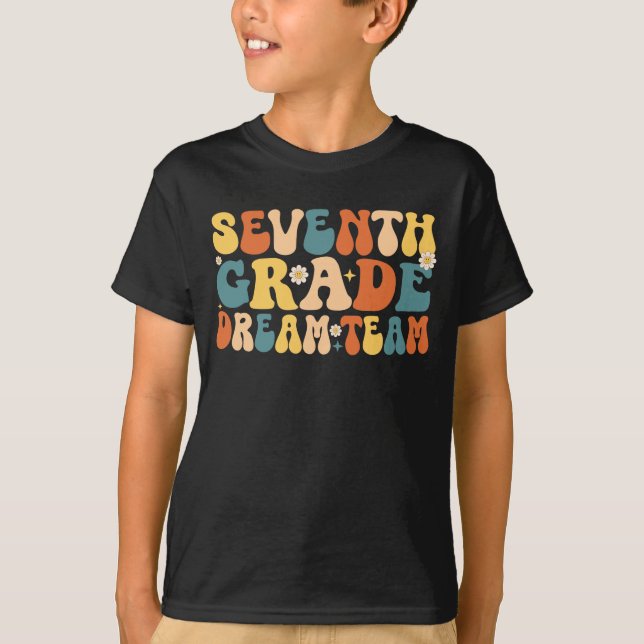 Sjunde Klass Dream Team Back to school T Shirt (Framsida)
