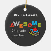 Sjunde Klass Läraren Tack Fantastisk