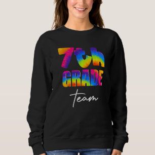 Sjunde Klass Team Tie Dye Uppvärderingsdag Bak T Shirt