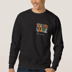 Sjunde Klass-teamet Groovy Back to school Cute Tea Lång Ärmad Tröja