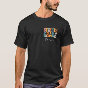 Sjunde Klass-teamet Groovy Back to school Cute Tea T Shirt