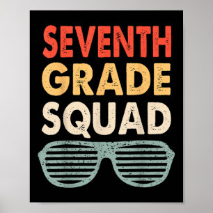 Sjunde Klass-torgbesättningen Back to school 7:e K Poster