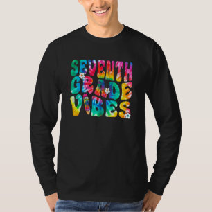 Sjunde Klass Vibes Första Skoldagen Tie D T Shirt