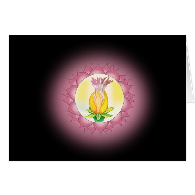 Sjunde kliver till Soulkortet med Mantra Hälsningskort (Framsidan Horizontal)