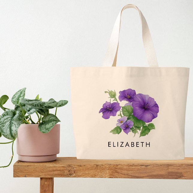 Sjunde månaden Flower Anpassningsbar Gift för henn Jumbo Tygkasse (Skapare uppladdad)