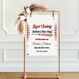 Sjunde sessionen före Baseball Bachelorette i ring Poster
