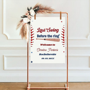 Sjunde sessionen före Baseball Bachelorette i ring Poster