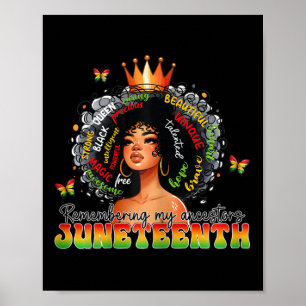 Sjunde skikten Kvinnor som firar svart frihet Poster