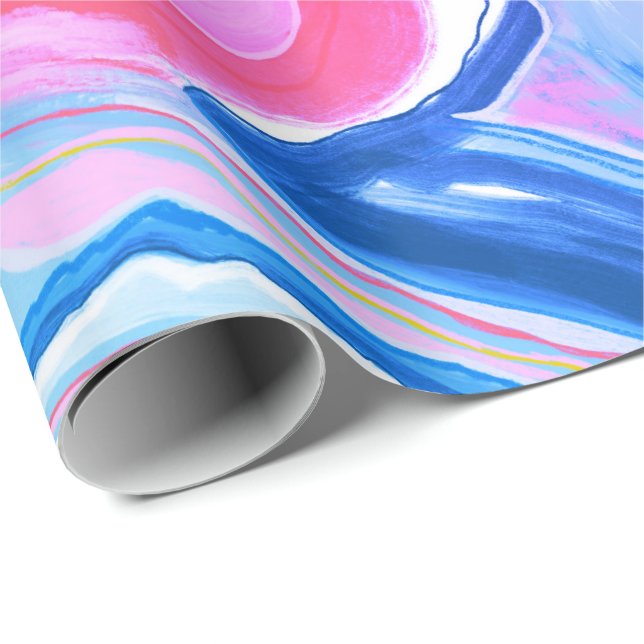 Sjunde sommaren: Miami värmecandy roligt presentby Presentpapper (Rullad Hörn)