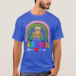 Sjunde tredje Klass-slynt Cute Rainbow tillbaka ti T Shirt