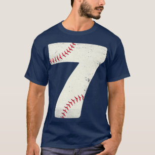 Sjunde utställningen för Baseball Boys Kids i 7:e T Shirt