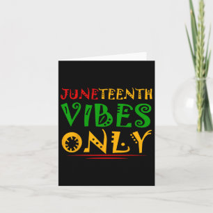 Sjunde Vibes sedan 1865 Melanin Black Girl Fre Kort