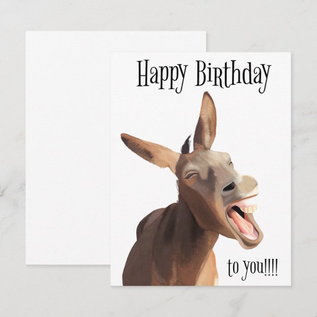 Sjung Donkey - Grattis på födelsedagen till dig!!! (Fram/baksida)