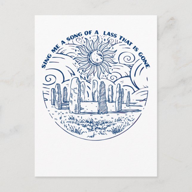 Sjung en sång för mig vykort (Framsida)