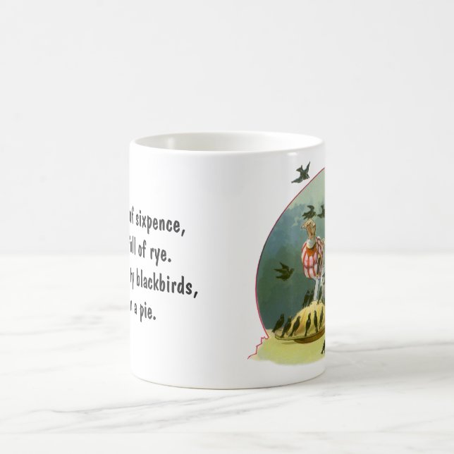 Sjung en sång om sex pence, gammal ramsa kaffemugg (Center)