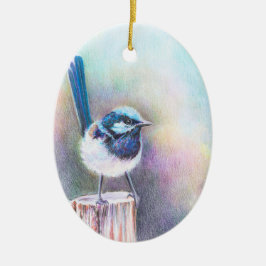 Sjung i nydagen - julgransprydnad keramik