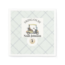 Sjung på av pojkens femte födelsedag Golf