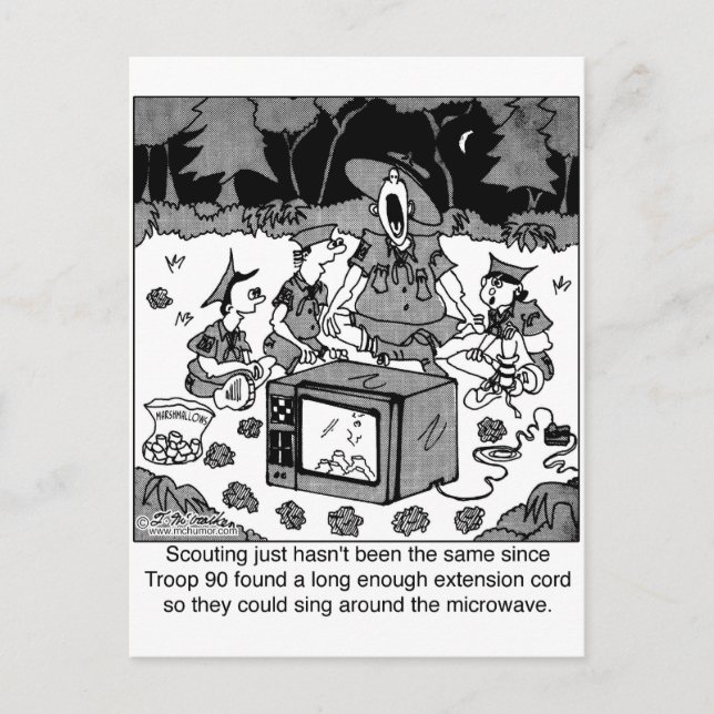 Sjung runt mikrovågen vykort (Framsida)