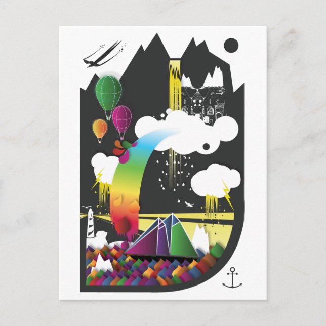 Sjung runt mina drömmar vykort (Framsida)