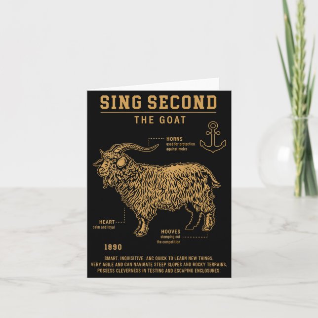 Sjung Second The Goat (på rygg)  Kort (Framsida)