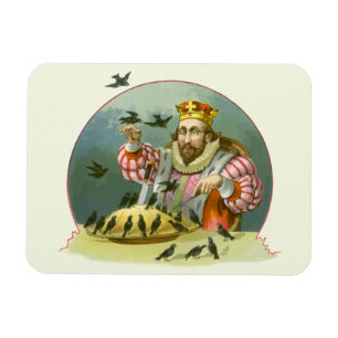 Sjunga a Sång av Sixpence, Vintage Nursery Rhyme Magnet
