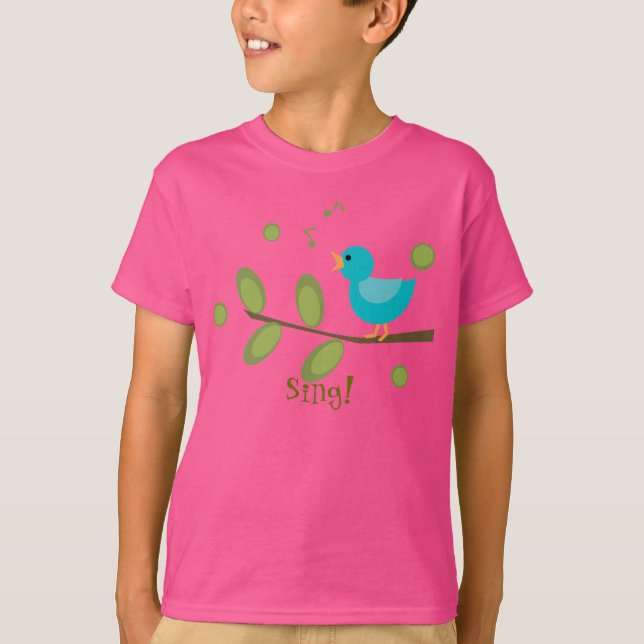 Sjunga a Sång Bird T-shirt (Framsida)