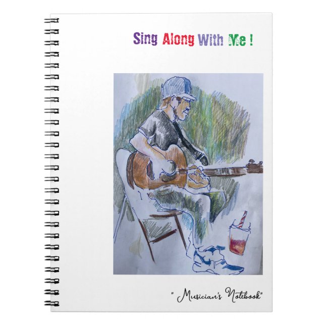"Sjunga Along" bärbar dator Anteckningsbok (Framsidan)