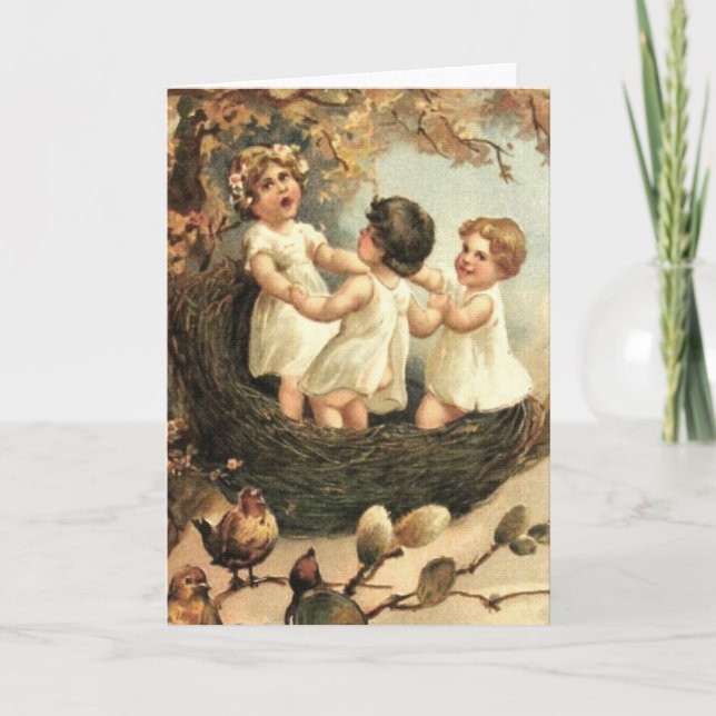 Sjunga av våren! helgkort (Framsida)