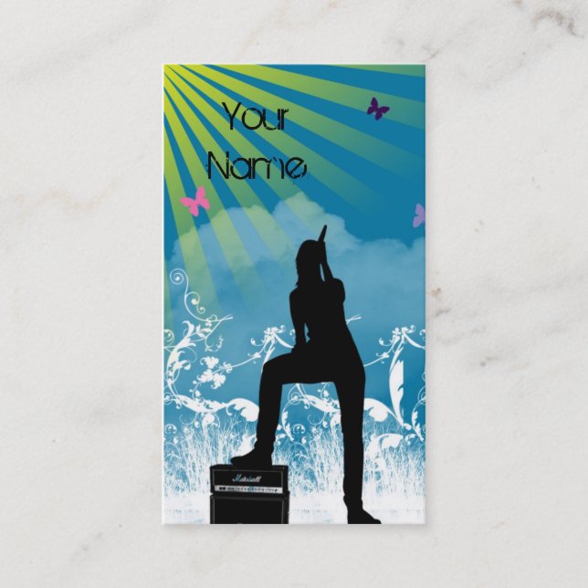 SJUNGA det den HÖGA visitkorten Visitkort (Framsida)