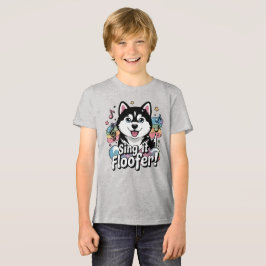 Sjunga det, Floofer! - Kawaii Husky Howling T Shirt