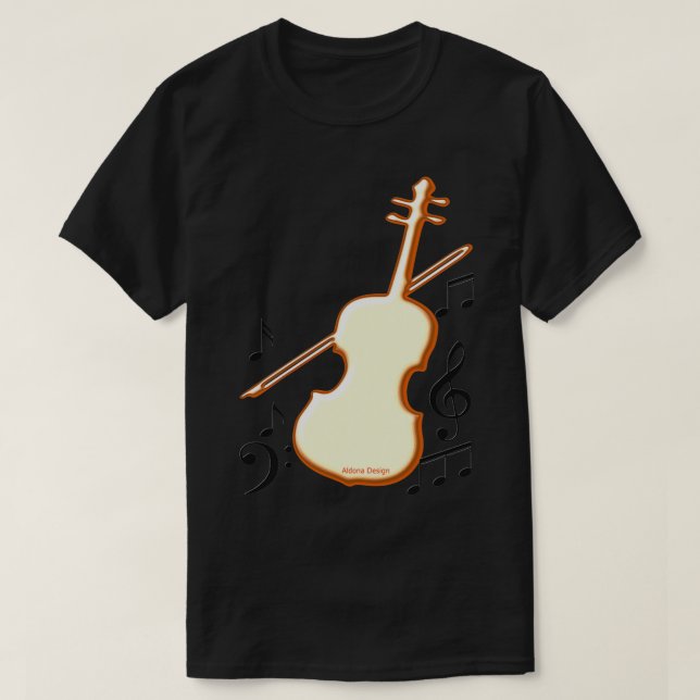 sjunga fiolin t shirt (Design framsida)