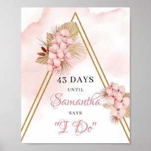 Sjunga för  blommor i torkat Handflatan Löv Poster