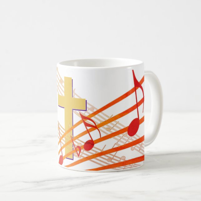 SJUNGA HALLELUJAH CHRIST ÄR RISEN Christian Påsk Kaffemugg (Framsida höger)