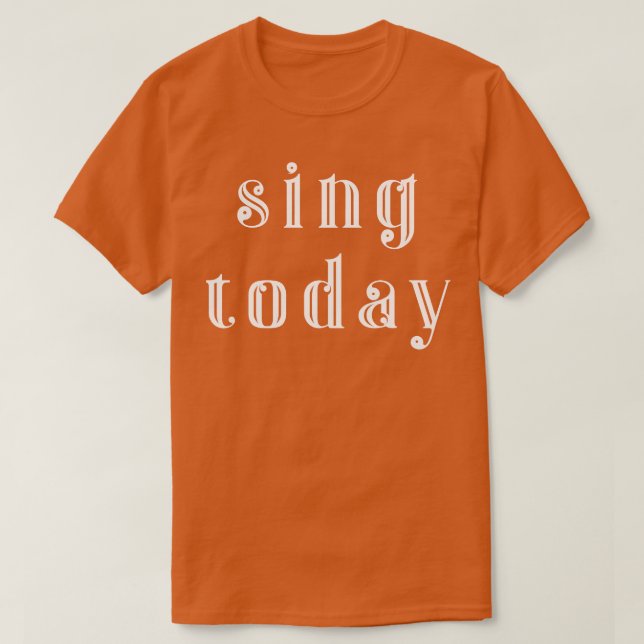 Sjunga i dag 1 t shirt (Design framsida)