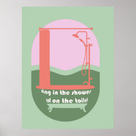 Sjunga i skuvens fina badmurskonst poster