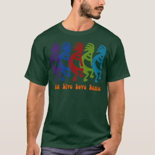 Sjunga Live Kärlek Dance Tribal Kokopelli T Shirt