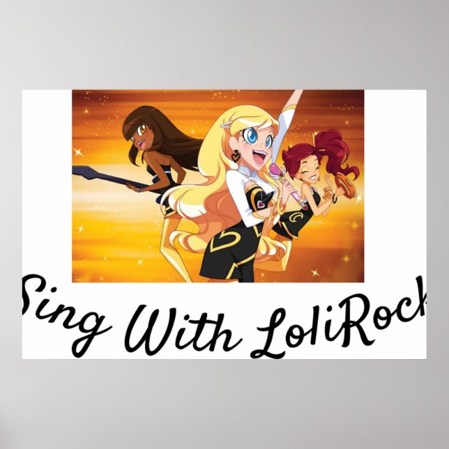 Sjunga med LoliRock Poster (Framsidan)