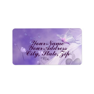 Sjunga mig en fjäril 2 adressetikett