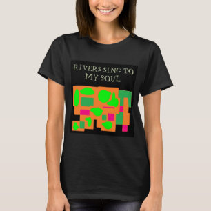 Sjunga mig en flod logotyp mönster persikokalkens t shirt
