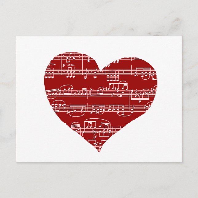 sjunga mig en sång om kärlek vykort (Framsida)