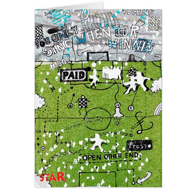 Sjunga när yorwinnin hälsningskort (Framsidan)