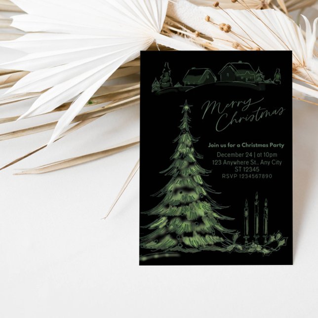 Sjunga och firande - Caroling jul Party Inbjudningar (Skapare uppladdad)