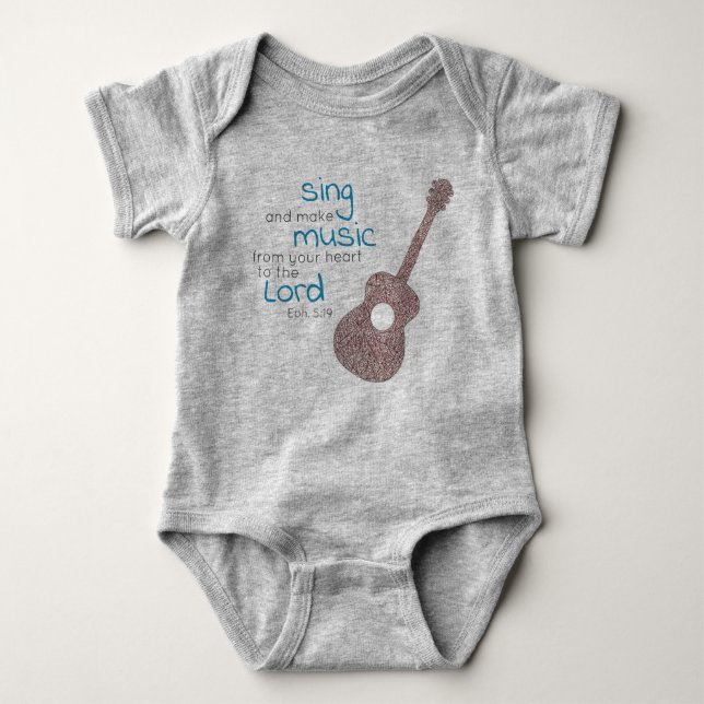 "Sjunga och musik..." Guitar  T Shirt (Framsida)