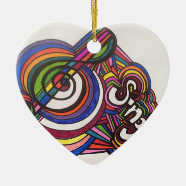 "SJUNGA" PRYDNAD JULGRANSPRYDNAD KERAMIK (Framsidan)