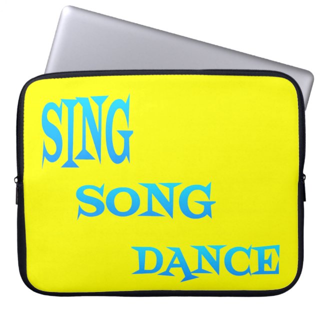 Sjunga Sång Dance Art laptop sleeve (Framsidan)
