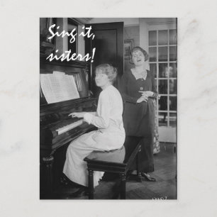 Sjunga, skärmkort vykort