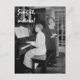 Sjunga, skärmkort vykort